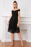 Classic A Line Off the Shoulder Lace Dress