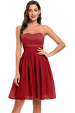 Cute Strapless Party Dress