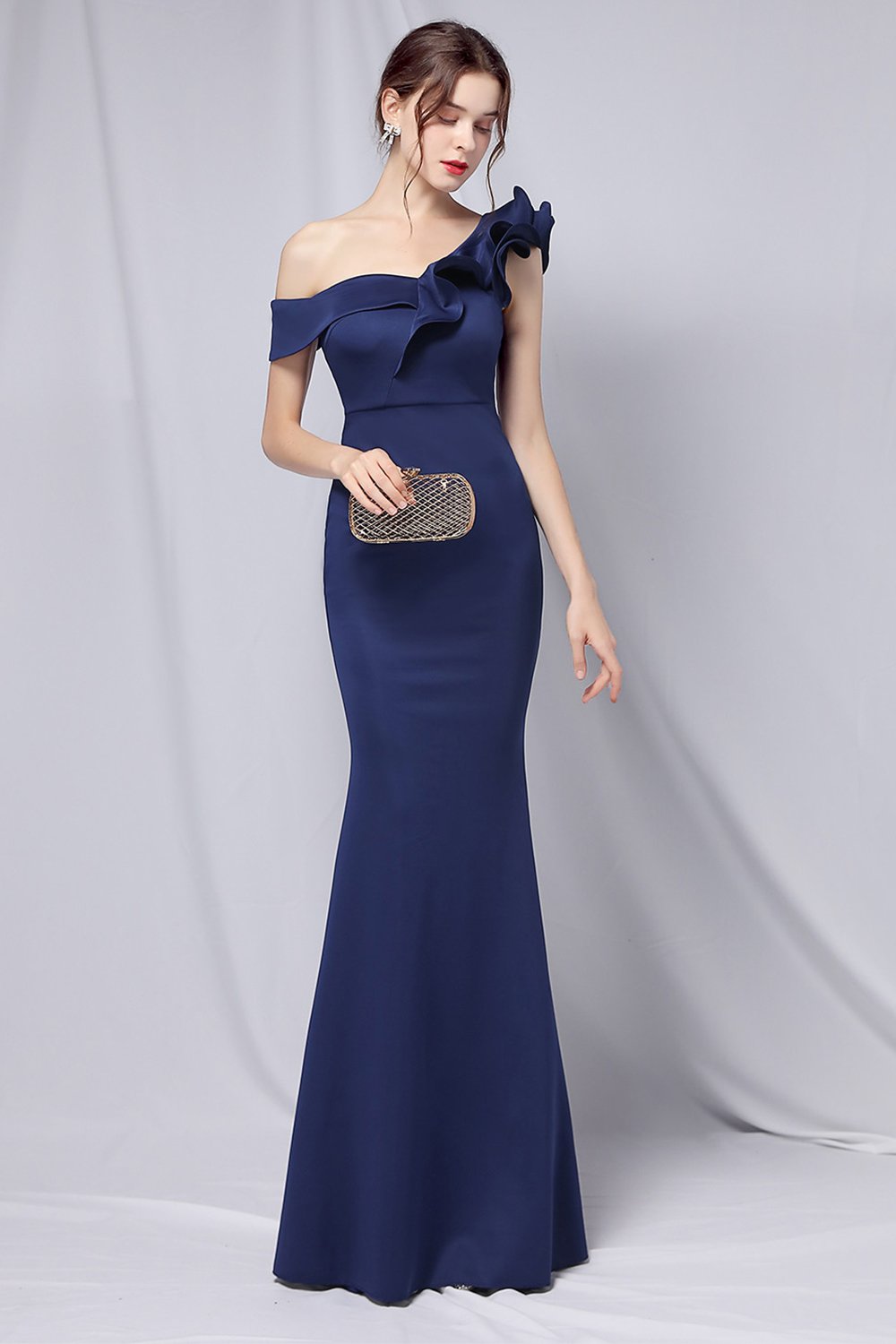 One-Shoulder Simple Ball Dress