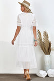 White Lace Boho Summer Dress