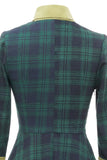 Green Vintage Tartan Dress