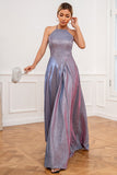 Glitter Purple Long Ball Dress
