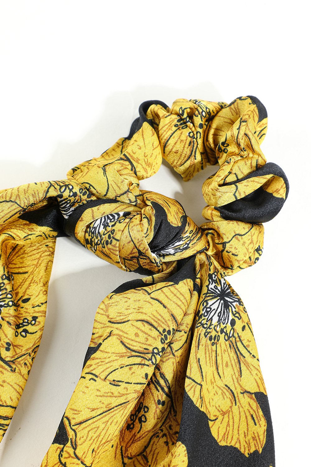 Yellow Floral Hair Scarf