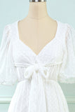 White Midi Babydoll Dress