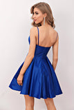 Royal Blue Short Flaring Dress