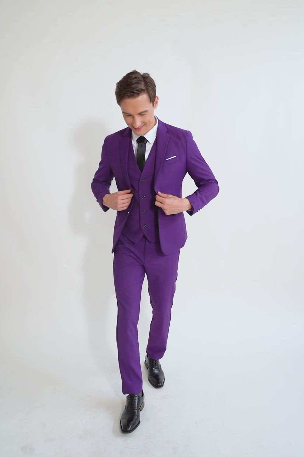 3 Piece Suit for Men Purple – Suit Up